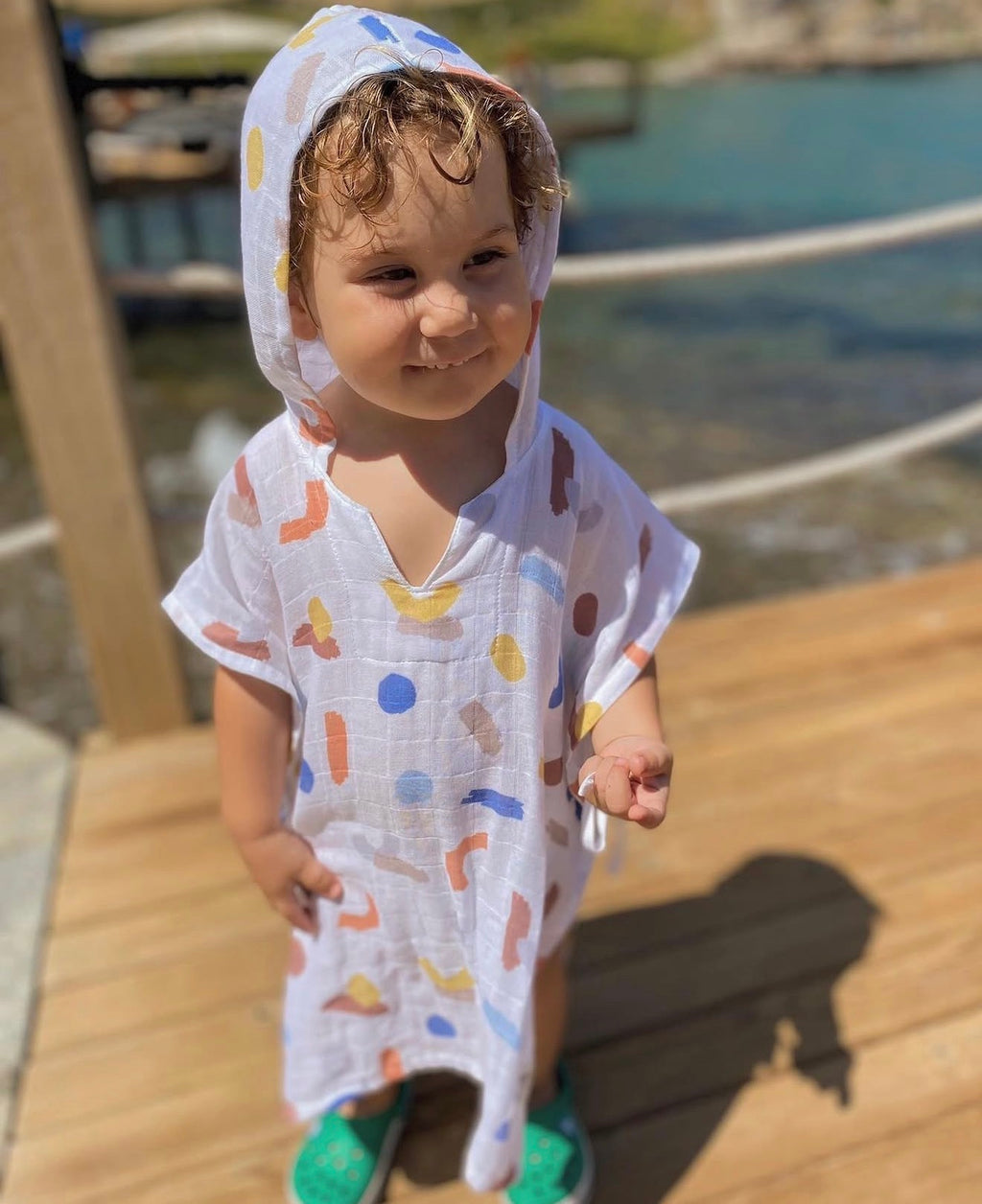 Pončo za plažu od muslina