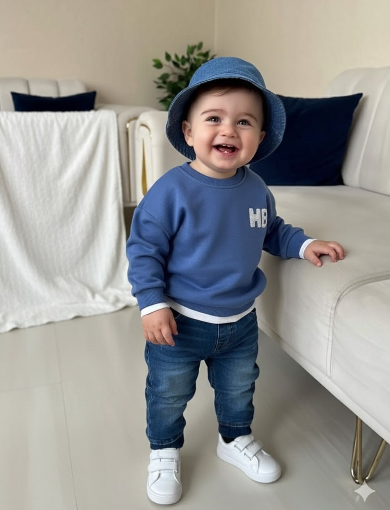 Komplet iz tri dela sa sesirićem